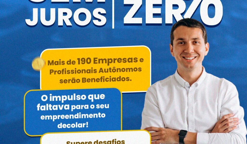 O Programa Juro Zero traz inúmeros benefícios para empresas e profissionais autônomos em Campos Novos.